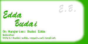 edda budai business card